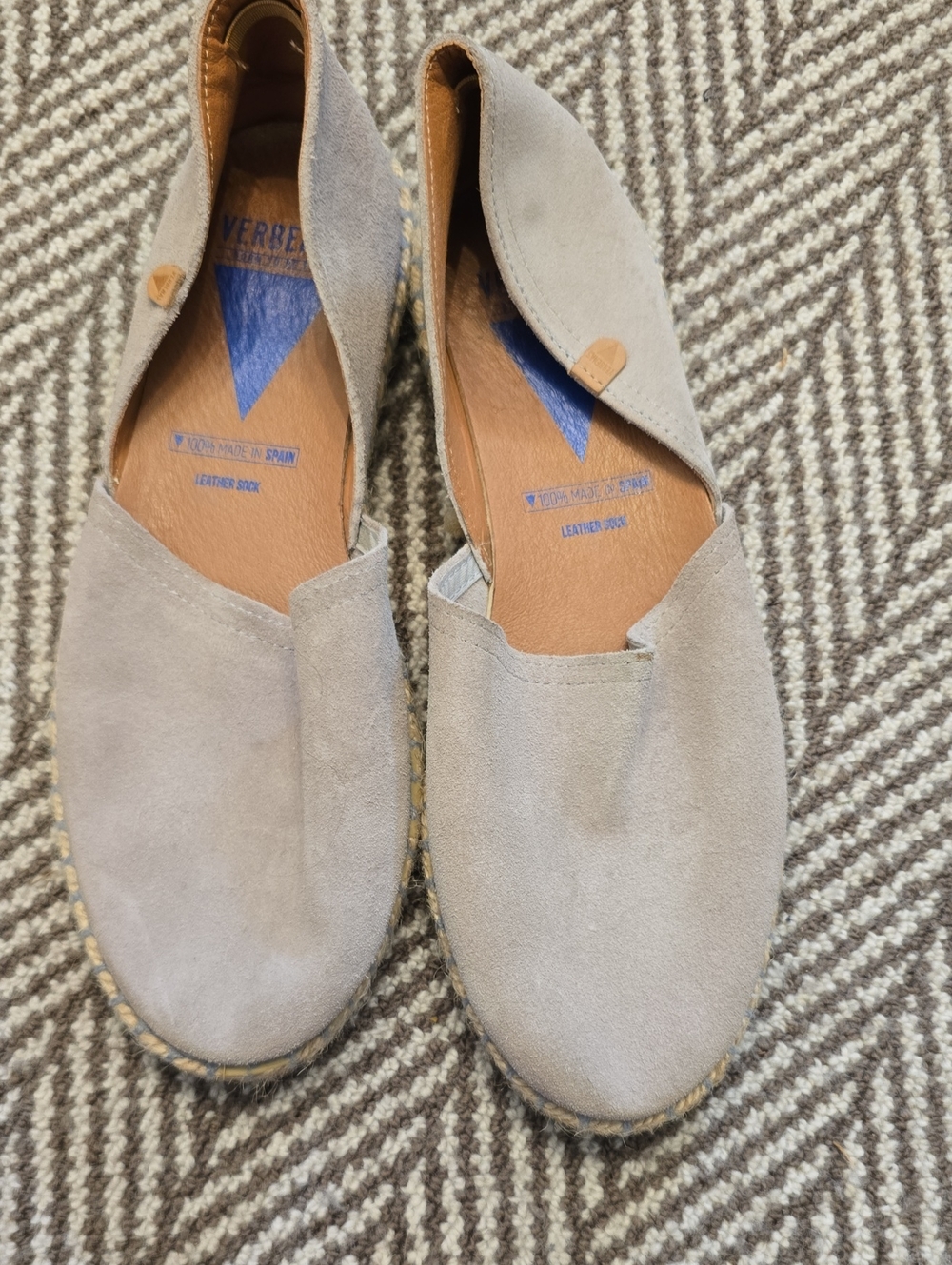 Light Gray Suede Espadrille Flats - Versatile Everyday Slip-On